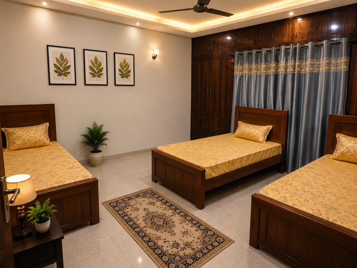 I-9/4 Shaheen Boys Hostel 3-seater furnished room in I-9/4, Islamabad