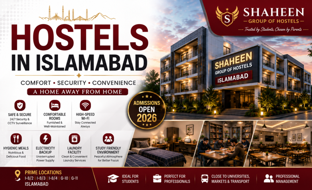 Hostels in Islamabad
