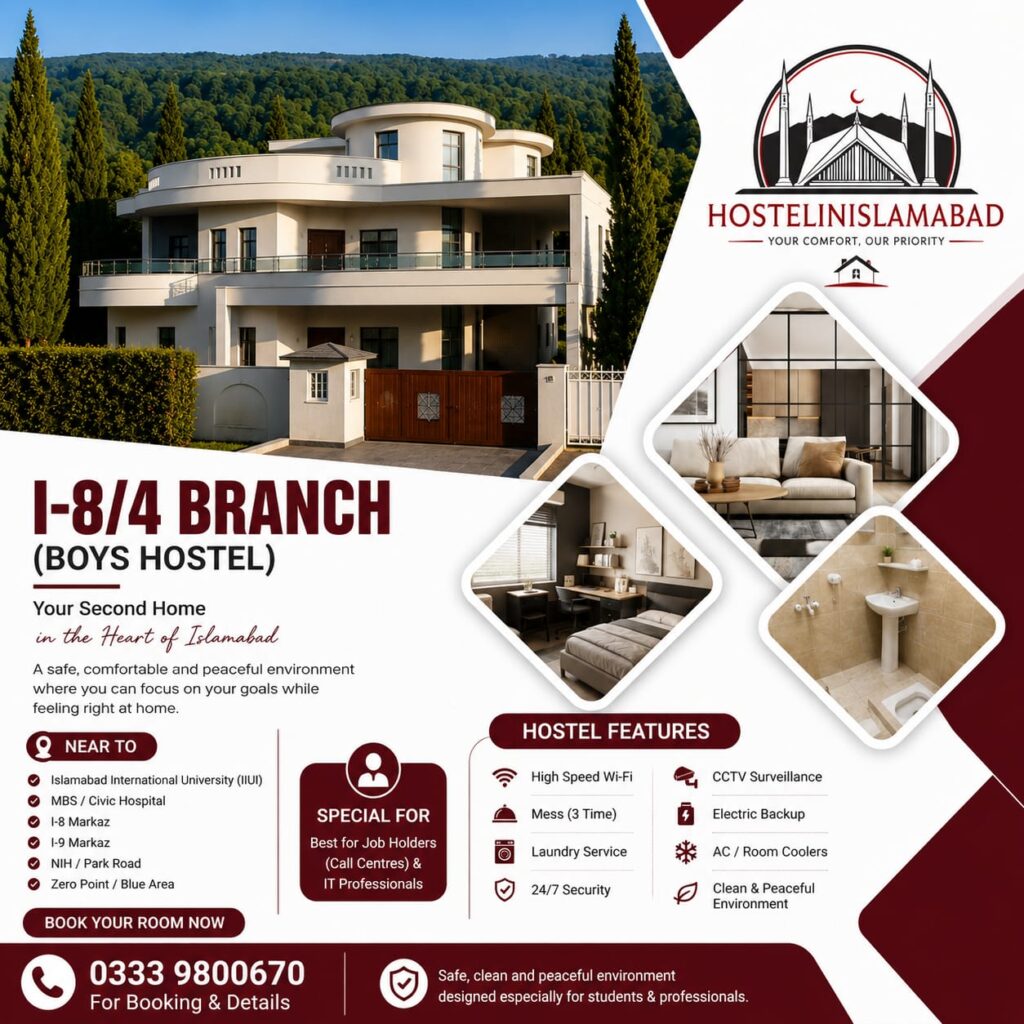 Hostel In I8