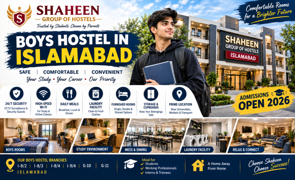 Boys Hostel in Islamabad