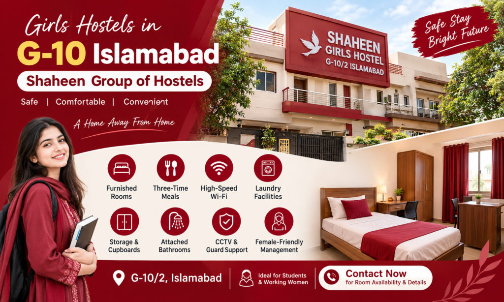 Girls Hostels in G10 Islamabad
