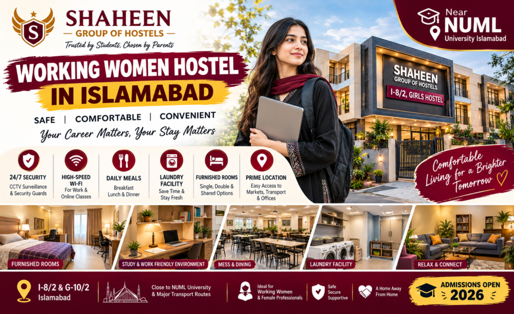 Working Women Hostel in Islamabad